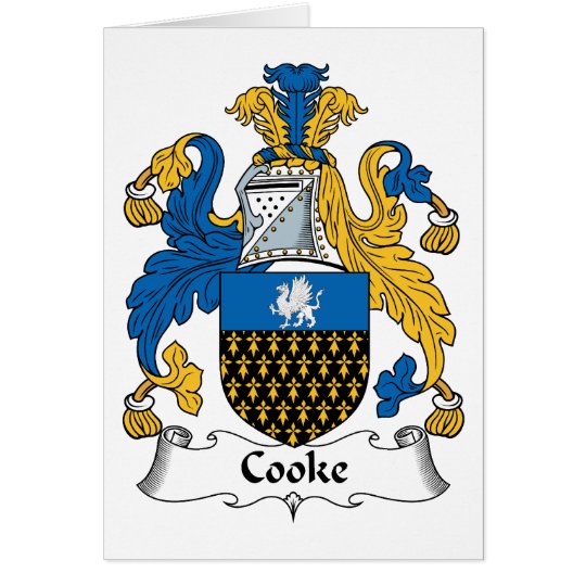 Cooke Family Crest Card