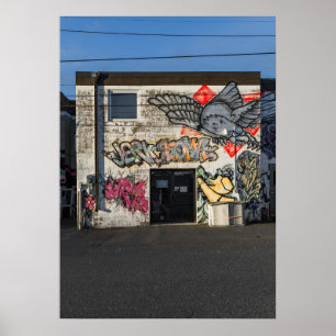 Cooke St Graffiti Colour Version No 1 Poster