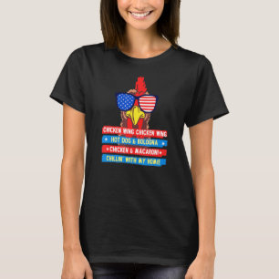 Cooked Chicken Wing Chicken Wing Hot Dog And Bolog T-Shirt