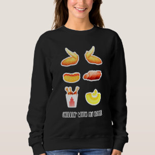 Cooked Chicken Wing Chicken Wing Hot Dog Bologna M Sweatshirt