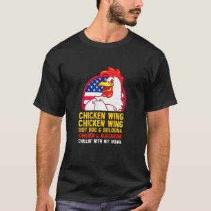 Cooked Chicken Wing Chicken Wing Hot Dog Bologna M T-Shirt