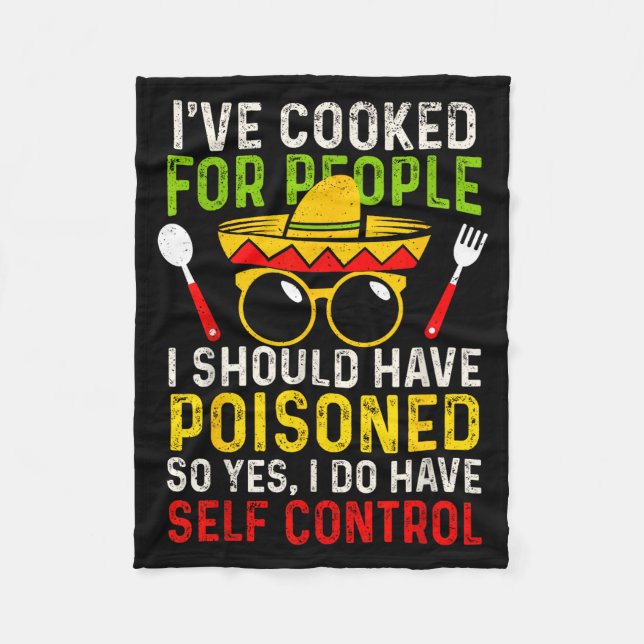 Cooked for people should have poisoned do fleece blanket (Front)