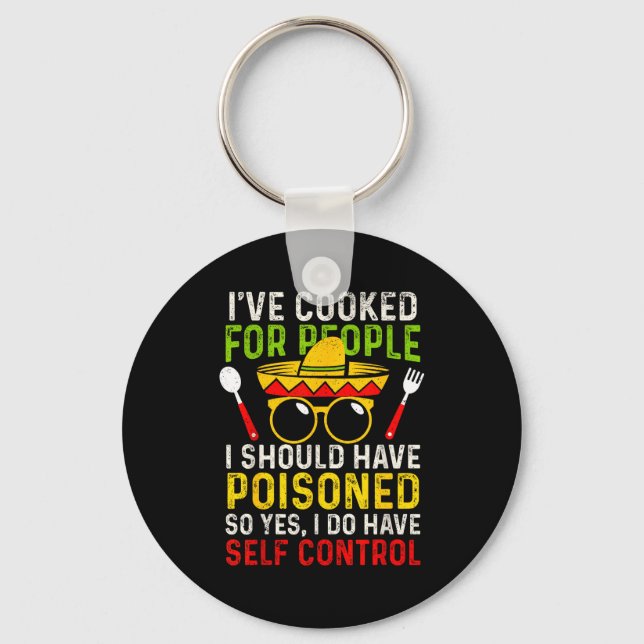 Cooked for people should have poisoned do key ring (Front)