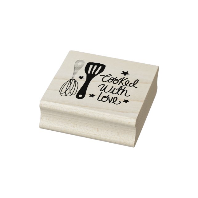 Cooked with Love Rubber Stamp (Stamp)
