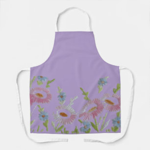 COOKERY APRON FLOWERS  DESIGN