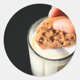 Cookie and a Glass of Milk Sticker