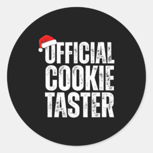 Cookie And Cookie Taster, Christmas Couples Classic Round Sticker