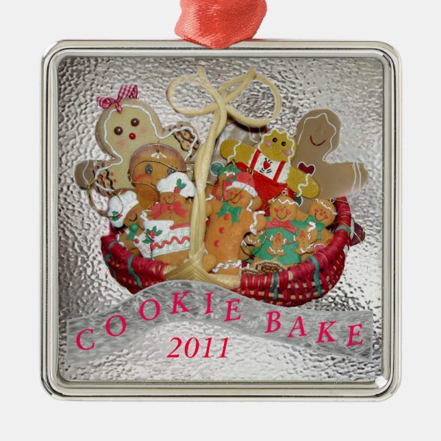 Cookie Bake Metal Tree Decoration (Front)