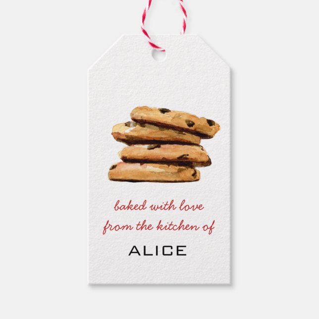 COOKIE  baked goods Gift Tags (Front)