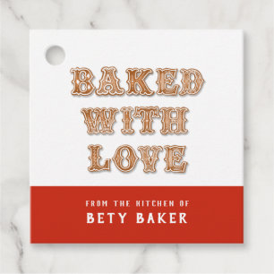 Cookie Baked with Love From the Kitchen of Favo Favour Tags
