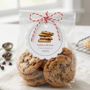 COOKIE baked with love Holiday bakers Favour Tags