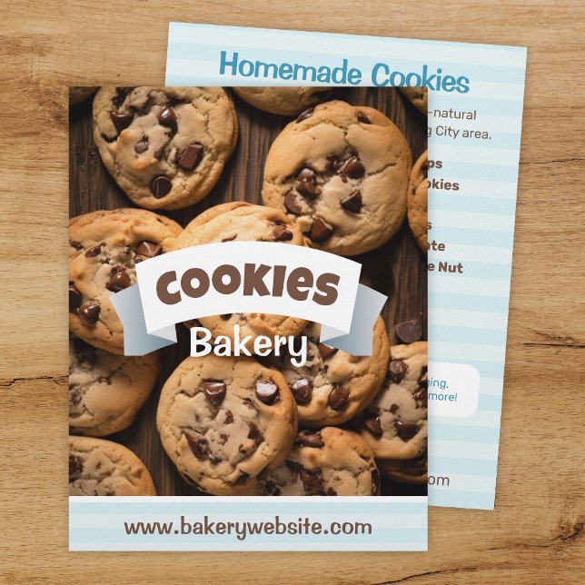 Cookie Bakery Menu Flyer Template (Creator Uploaded)