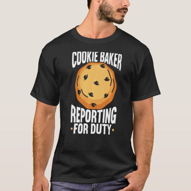 Cookie Baking Baker  8 T-Shirt (Front)