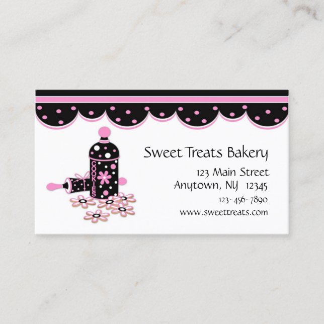 Cookie Baking Business Card (Front)