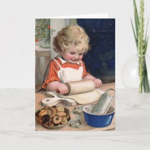 "Cookie Baking" Christmas Card