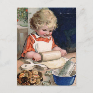 "Cookie Baking" Christmas Card