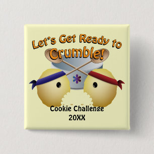 Cookie Baking Competition 15 Cm Square Badge