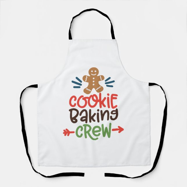 Cookie baking crew christmas  apron (Front)