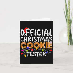 Cookie Baking Crew Christmas Cookie Tester Xmas Pr Card