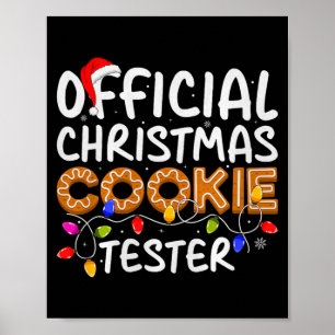 Cookie Baking Crew Christmas Cookie Tester Xmas Pr Poster