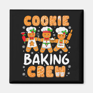 Cookie Baking Crew Christmas Funny Gingerbread Lov Magnet