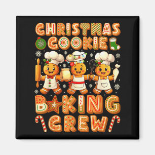 Cookie Baking Crew Christmas Gingerbread Lovers Wo Magnet