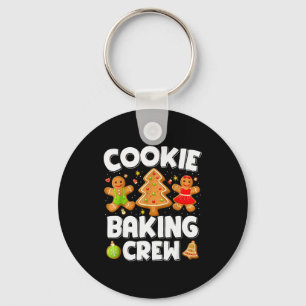 Cookie Baking Crew Christmas Gingerbread Team Squa Key Ring