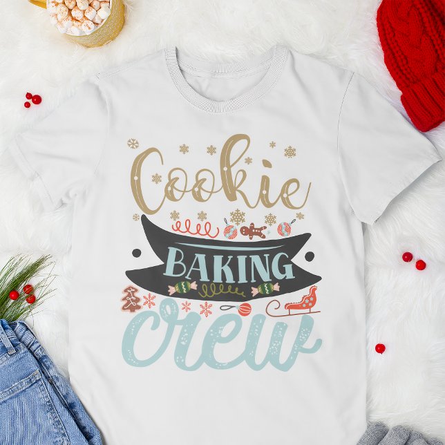 Cookie Baking Crew Christmas Holiday Family T-Shirt (Creator Uploaded)