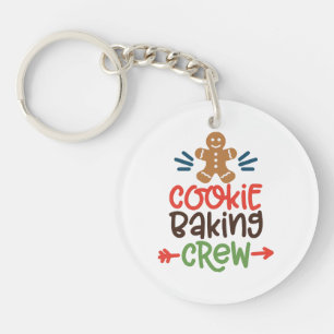 Cookie baking crew christmas  key ring