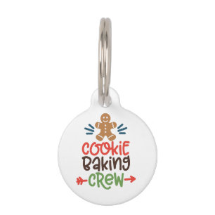 Cookie baking crew christmas pet tag