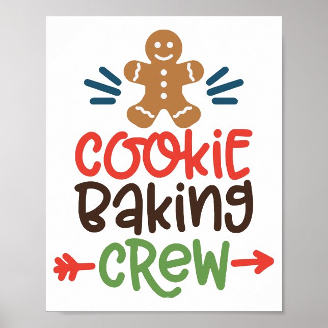 Cookie baking crew christmas  poster (Front)