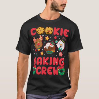 Cookie Baking Crew Christmas Santa Family Gingerbr T-Shirt