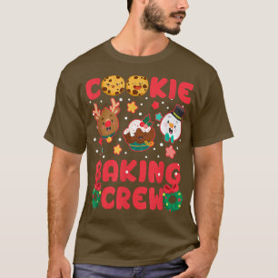 Cookie Baking Crew Christmas Santa Family Gingerbr T-Shirt