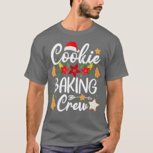 Cookie Baking Crew Christmas Santa Gingerbread Tea T-Shirt