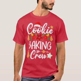 Cookie Baking Crew Christmas Santa Gingerbread Tea T-Shirt
