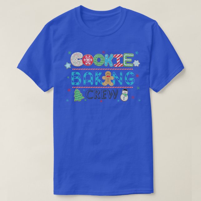 Cookie Baking Crew Christmas Tee Gift for Women Ki (Design Front)