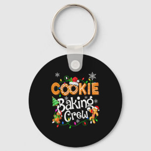 Cookie Baking Crew Cooking Lover Santa Xmas Ginger Key Ring