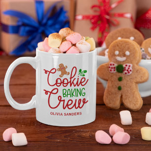 Cookie Baking Crew, Cute Christmas Coffee Mug