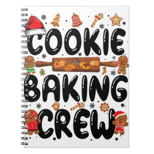 Cookie Baking Crew Family Christmas Gingerbread Te Notebook