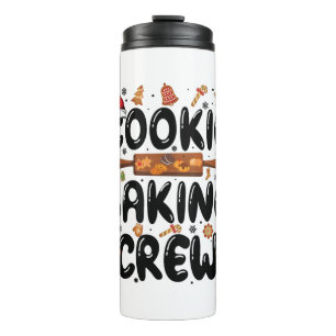 Cookie Baking Crew Family Christmas Gingerbread Te Thermal Tumbler
