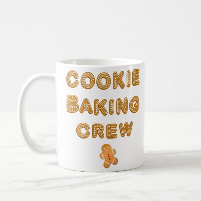 Cookie Baking Crew Family Matching Group Christmas Coffee Mug (Left)