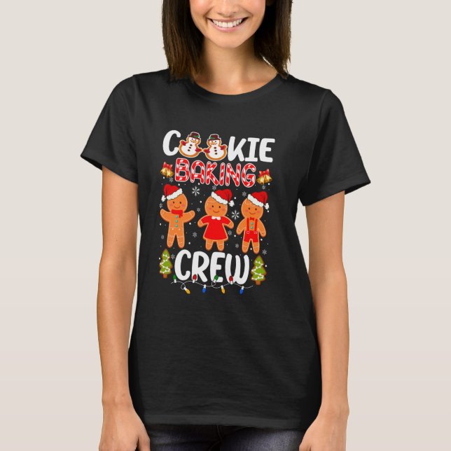 Cookie Baking Crew Funny Baker Gingerbread Group C T-Shirt (Front)