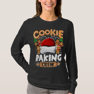Cookie Baking Crew Funny Christmas Lights Gingerbr T-Shirt