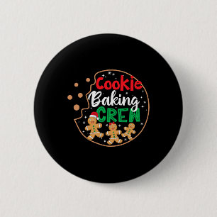 Cookie Baking Crew Funny Pyjamas Family Xmas Chris 6 Cm Round Badge