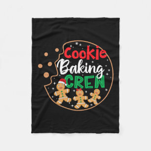 Cookie Baking Crew Funny Pyjamas Family Xmas Chris Fleece Blanket