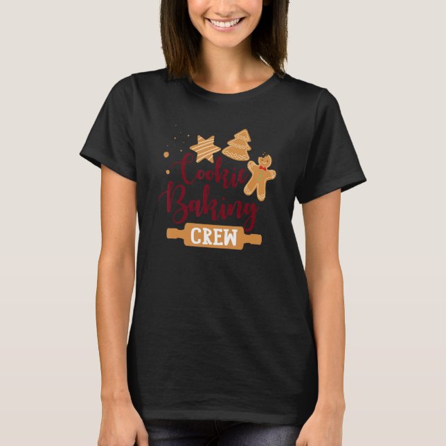 Cookie Baking Crew Gingerbread Christmas Costume P T-Shirt (Front)