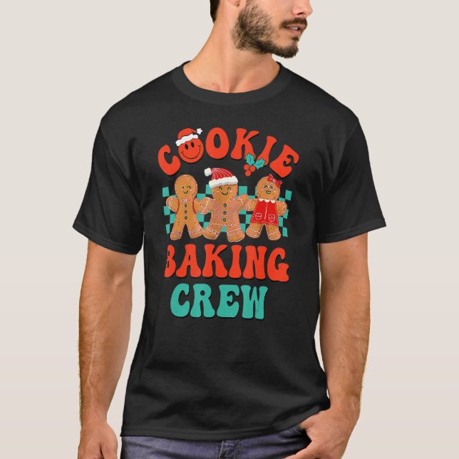 Cookie Baking Crew Gingerbread Christmas Costume p T-Shirt (Front)