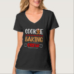 Cookie Baking Crew Gingerbread Christmas Santa Fam T-Shirt<br><div class="desc">Cookie Baking Crew Gingerbread Christmas Santa Family Xmas</div>