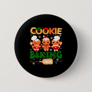 Cookie Baking Crew Gingerbread Cooking Lover Xmas  6 Cm Round Badge