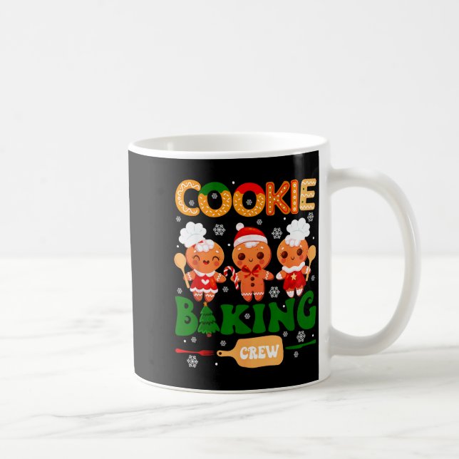 Cookie Baking Crew Gingerbread Cooking Lover Xmas  Coffee Mug (Right)